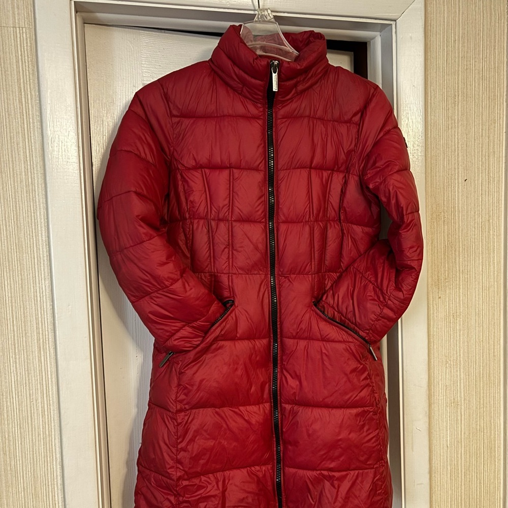 Michael Kors Cherry Red Puffer Coat